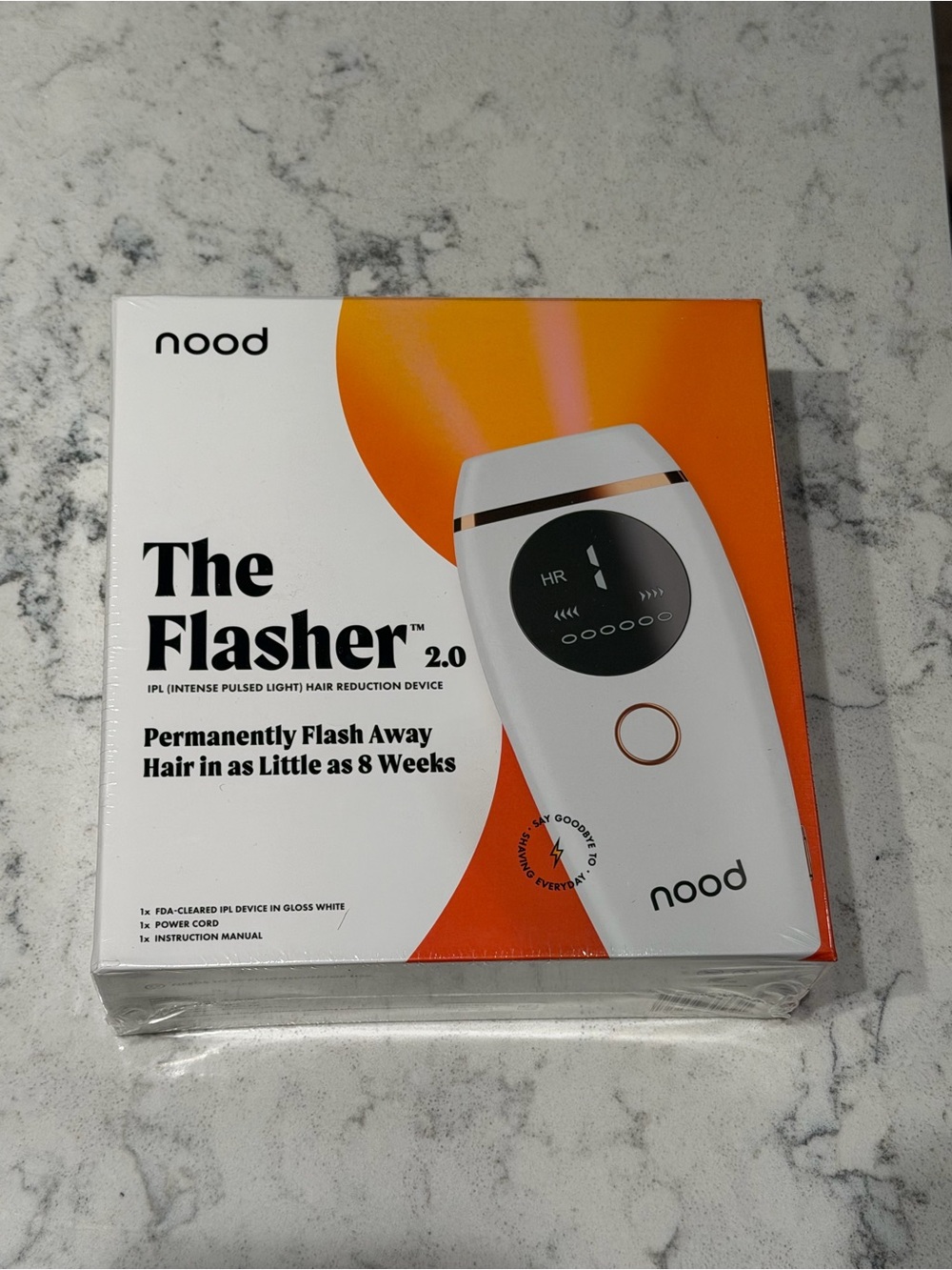 Nood The Flasher 2.0 IPL Permanent Hair Removal - White